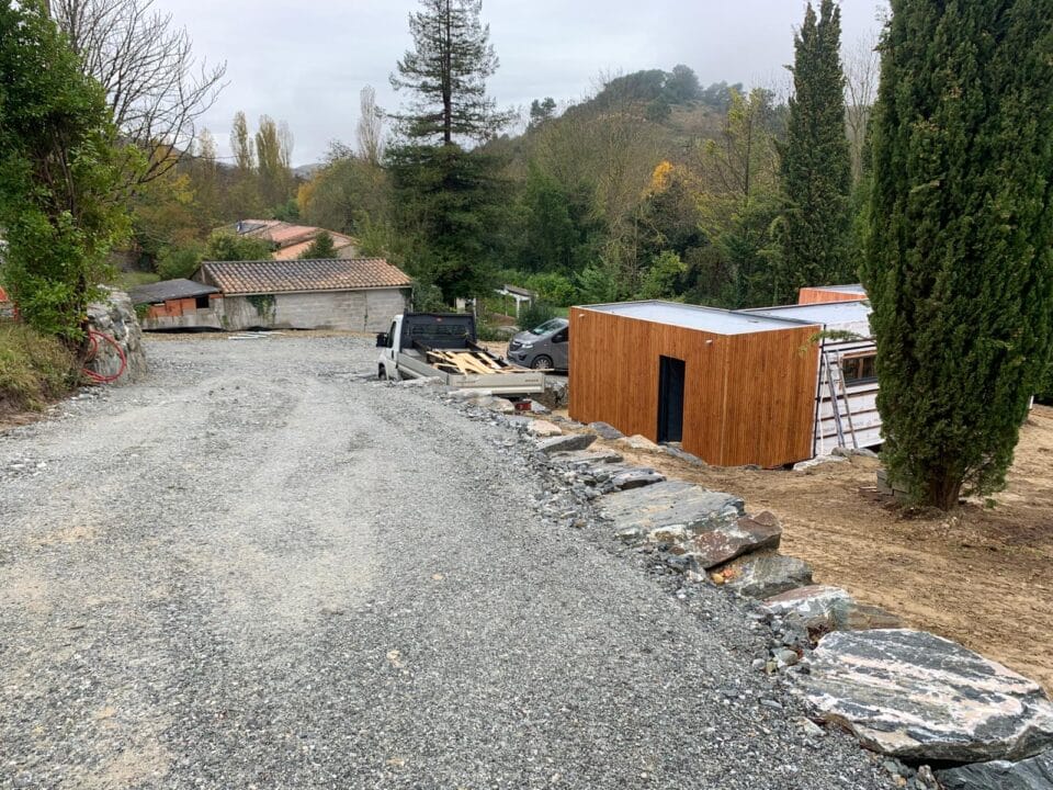 mise en place studio de jardin