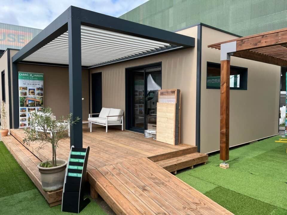 terrasse pergola bioclimatique maison senior