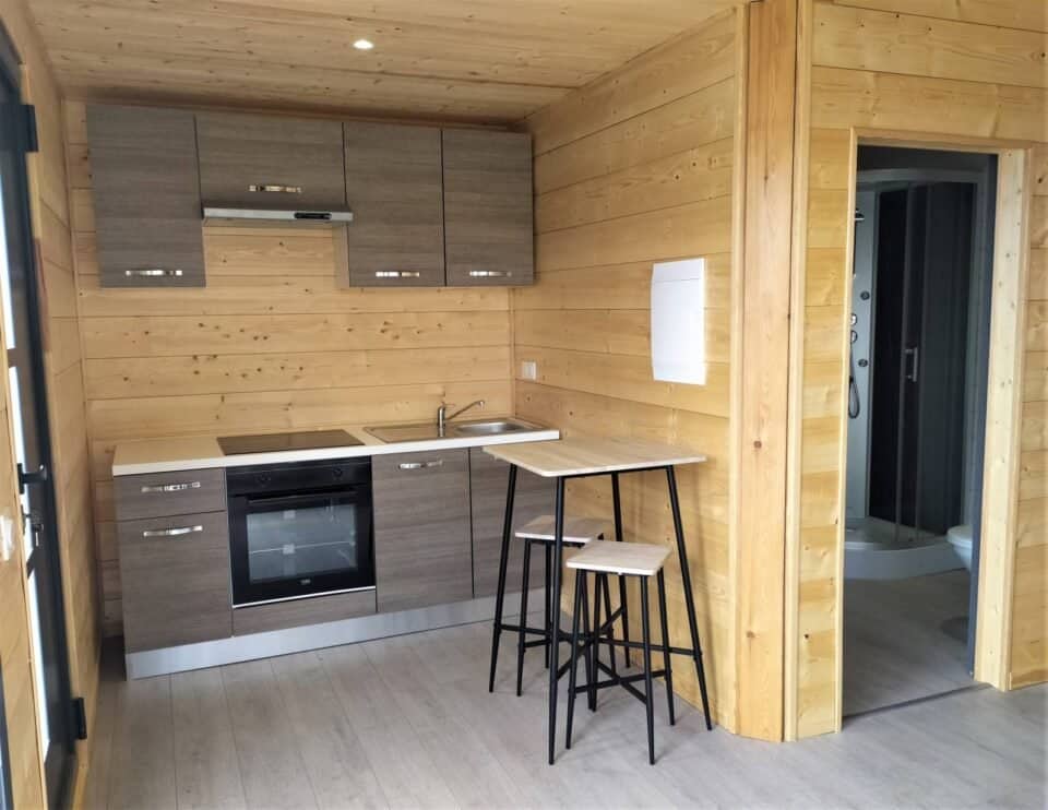 CUISINE chalet avec mezzanine