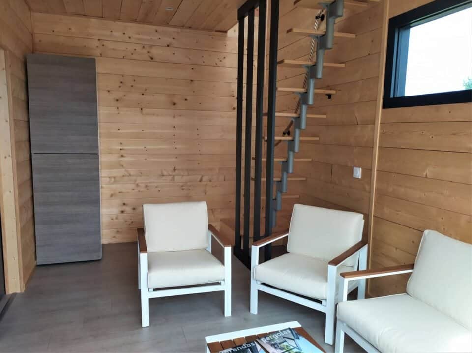 SALON chalet avec mezzanine