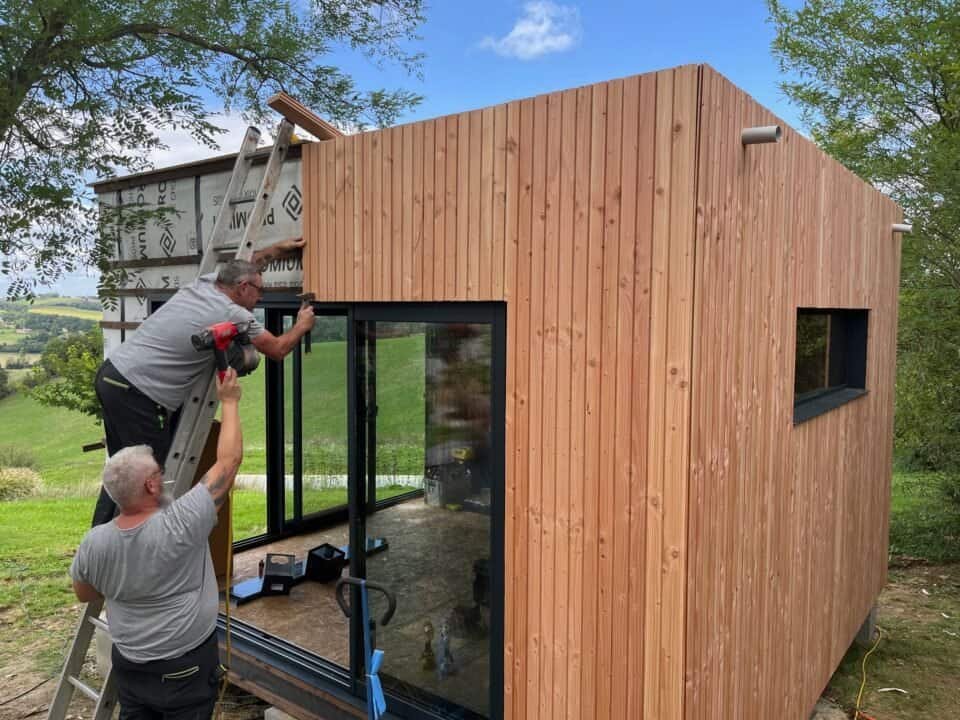Accès compliqué, livraison en kit et assemblage sur chantier
