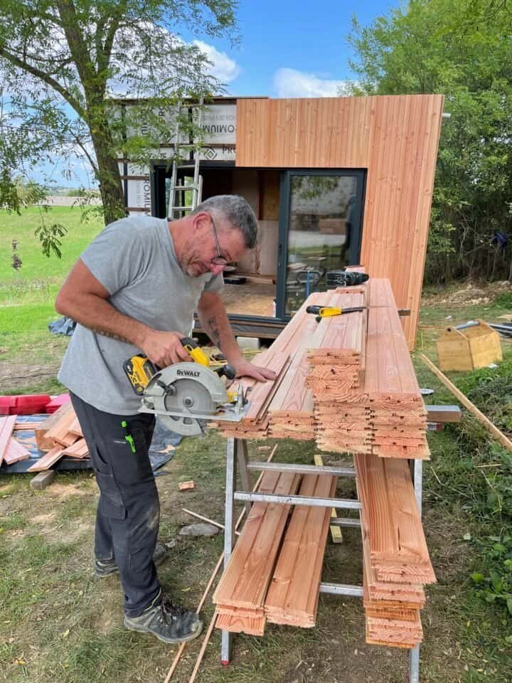 Accès compliqué, livraison en kit et assemblage sur chantier