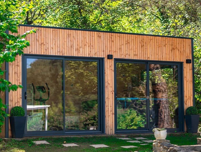 Studio de jardin dans les bois