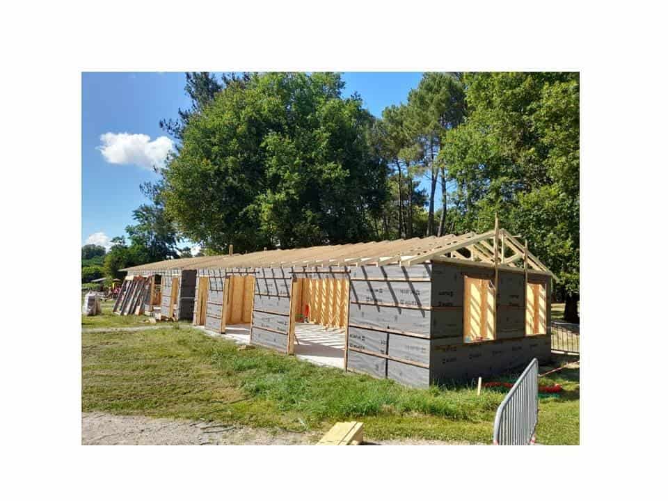 batiment ossature bois pour la mairie de Saint Selve en Aquitaine
